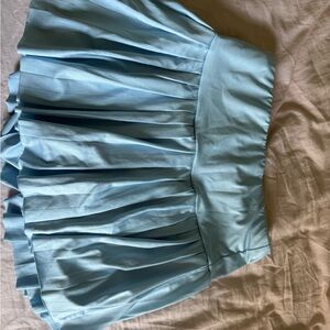 Elegant Blue Pleated Skirt